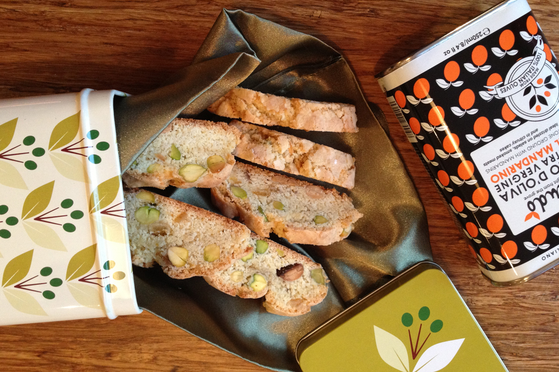 Cantucci With Pistachio And Mandarin Olive Oil