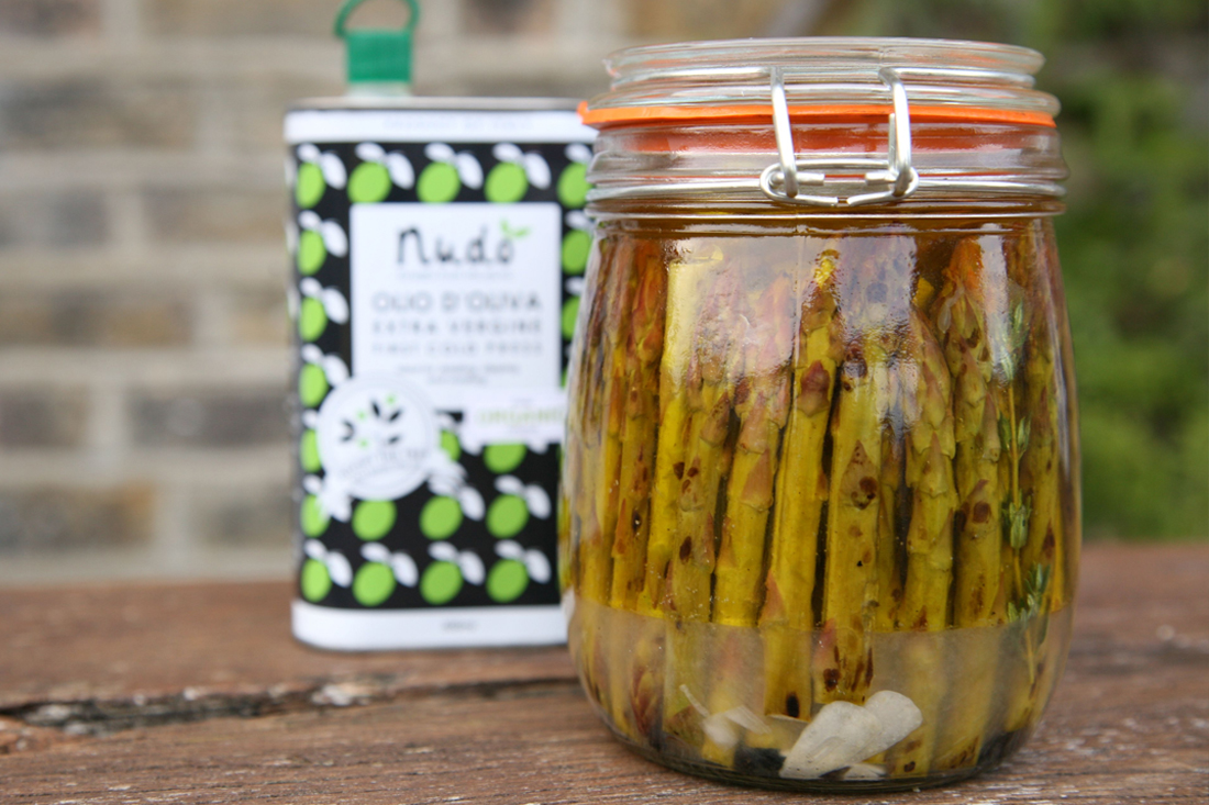 Grilled Asparagus Preserved In Extra Virgin Olive Oil