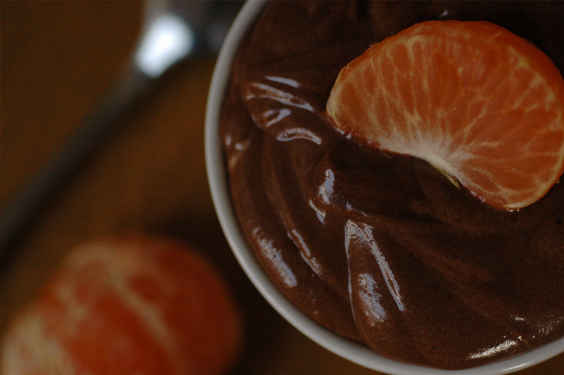 Chocolate Mousse With Mandarin Olive Oil