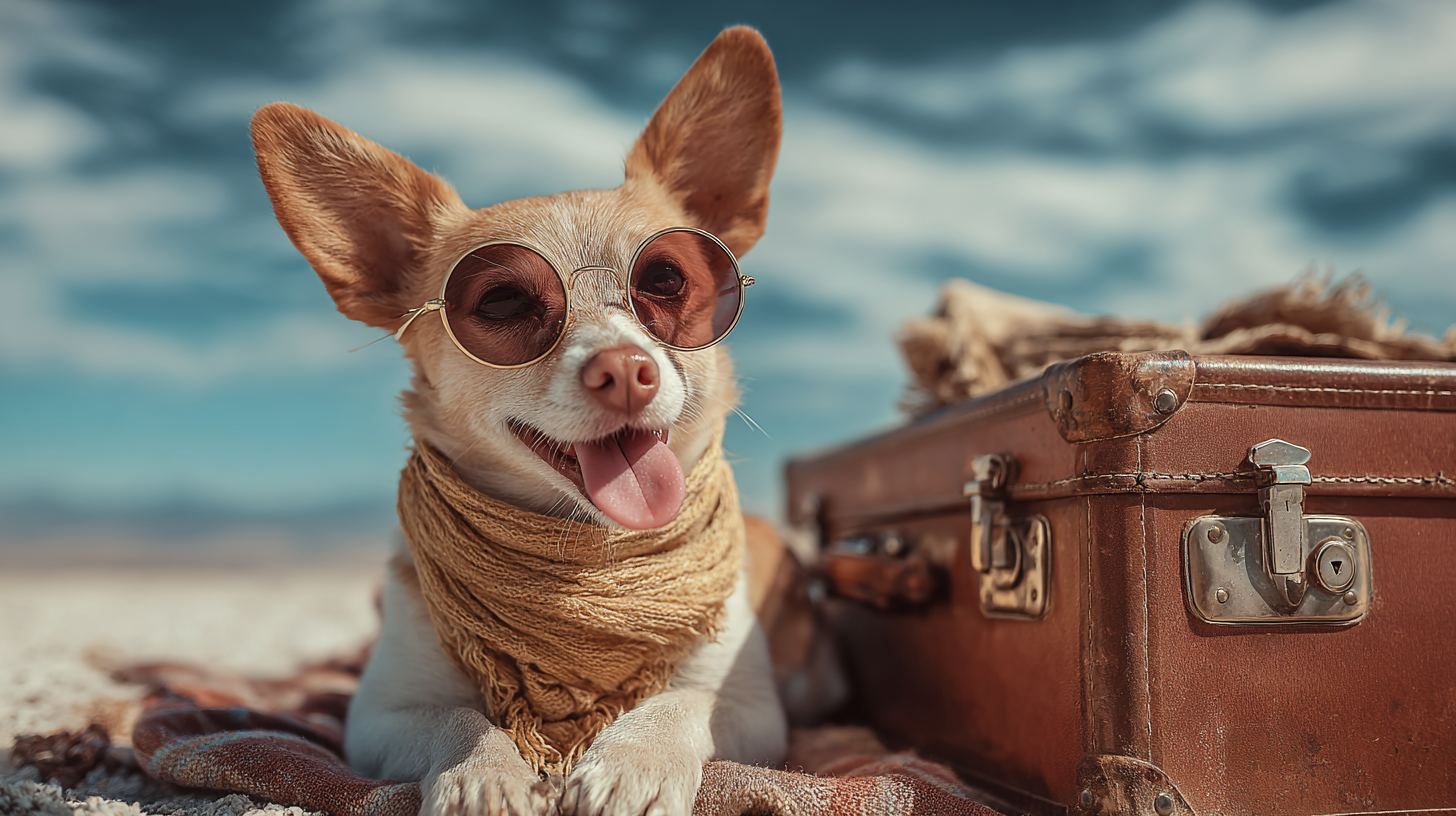 A dog on holiday in the uk