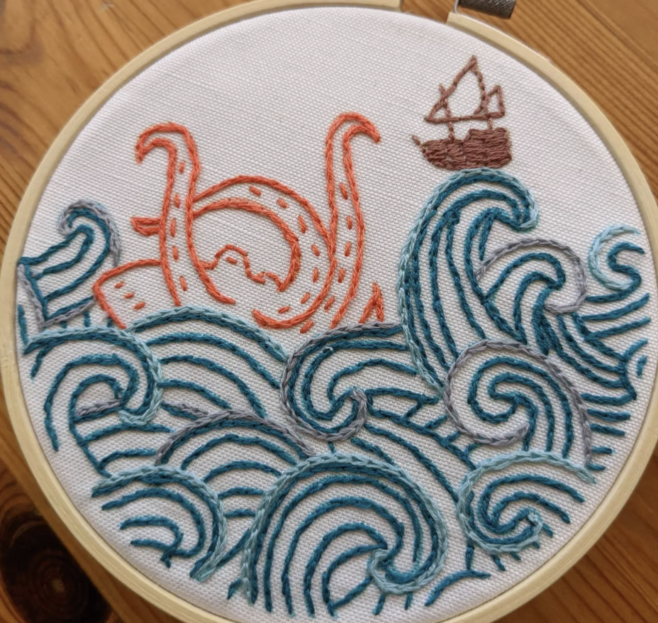 Kraken Embroidery Kit