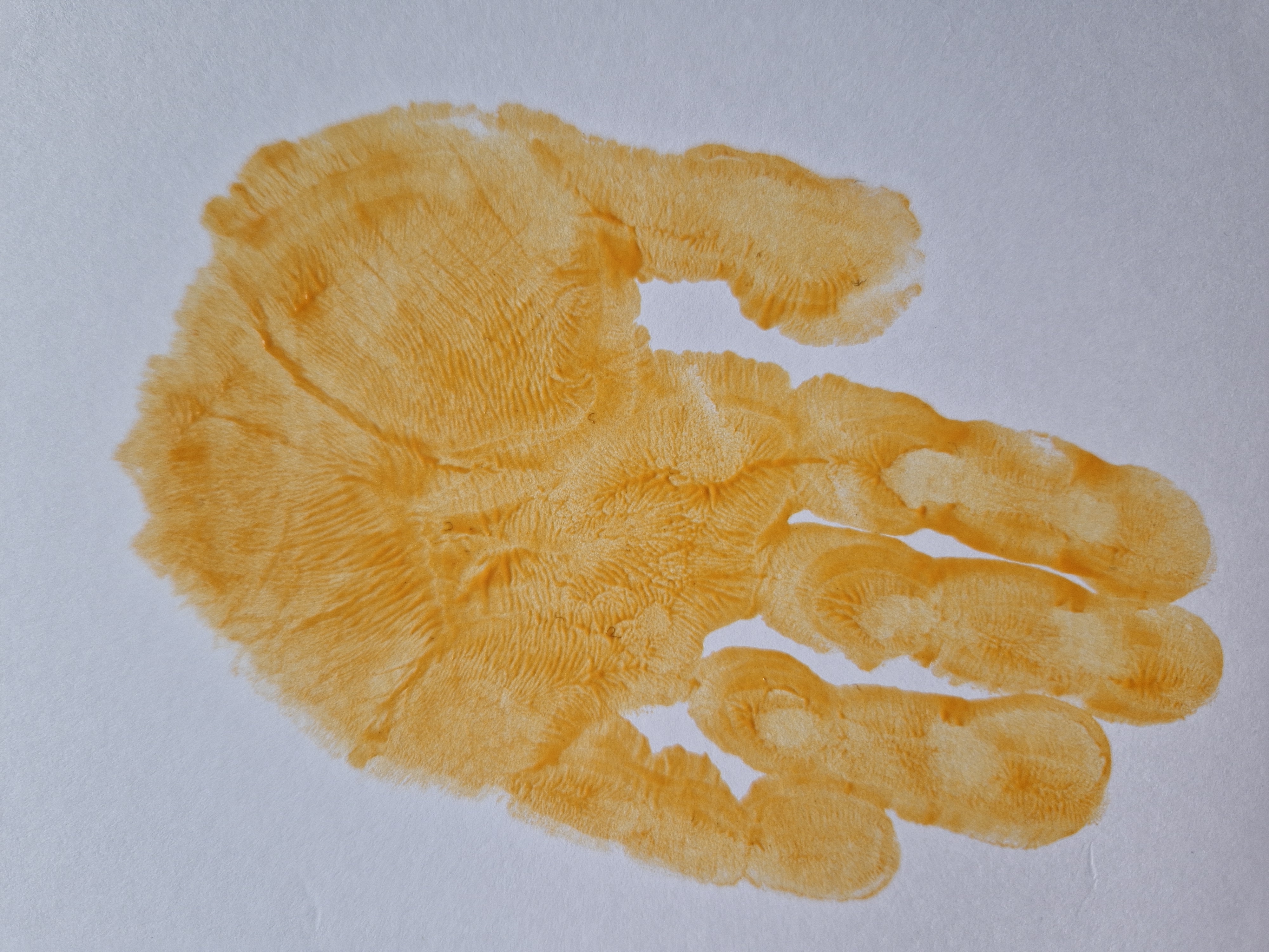 painted handprint
