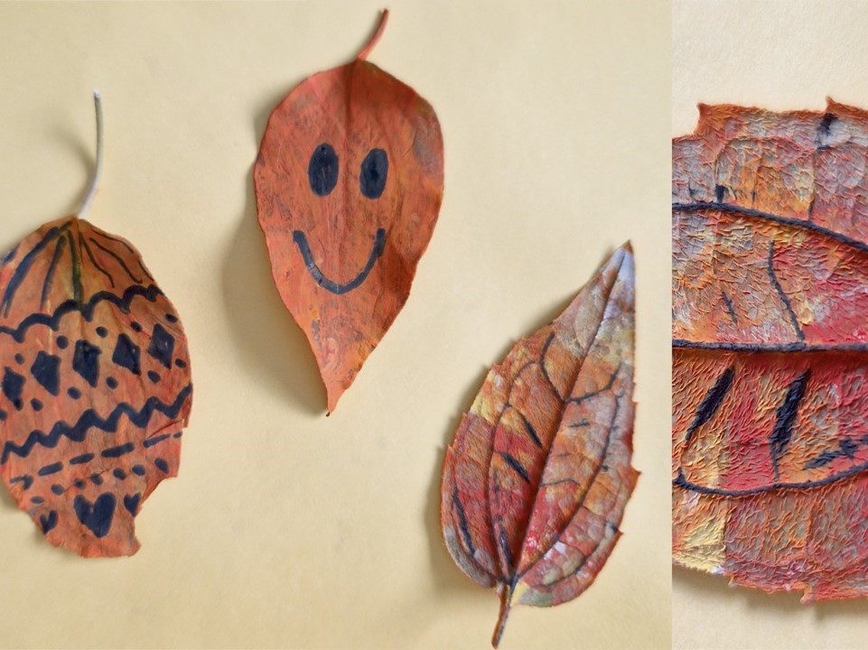 decorated leaves