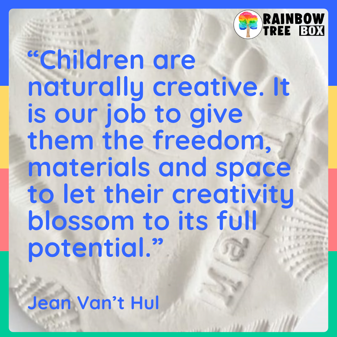 children's art materials inspirational quote