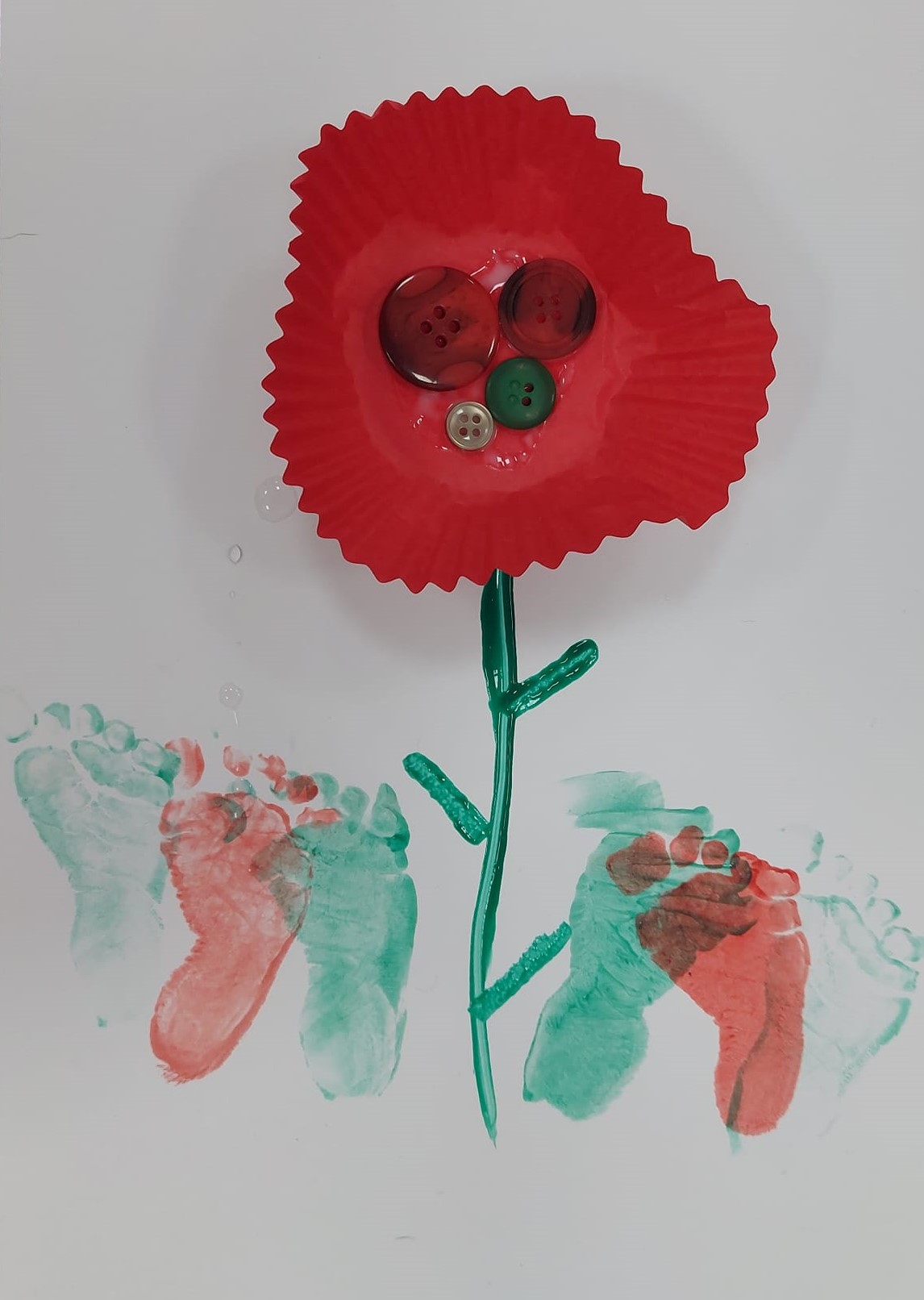 home made poppy picture