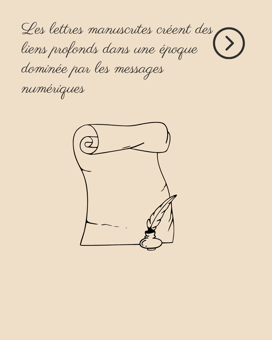 Les lettres manuscrites créent des liens profonds dans une époque dominée par les messages numériques.