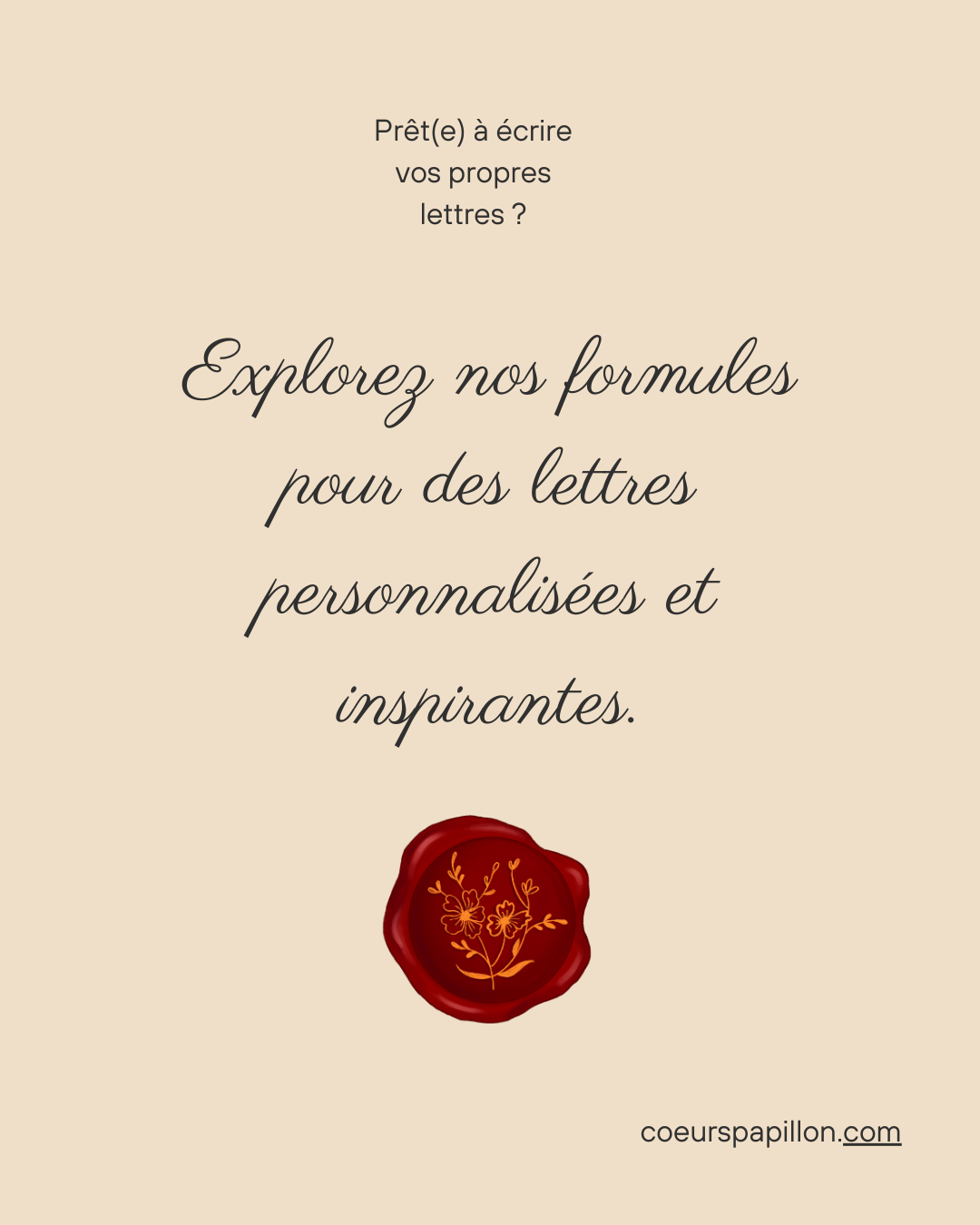 Prêt(e) à écrire vos propres lettres ?