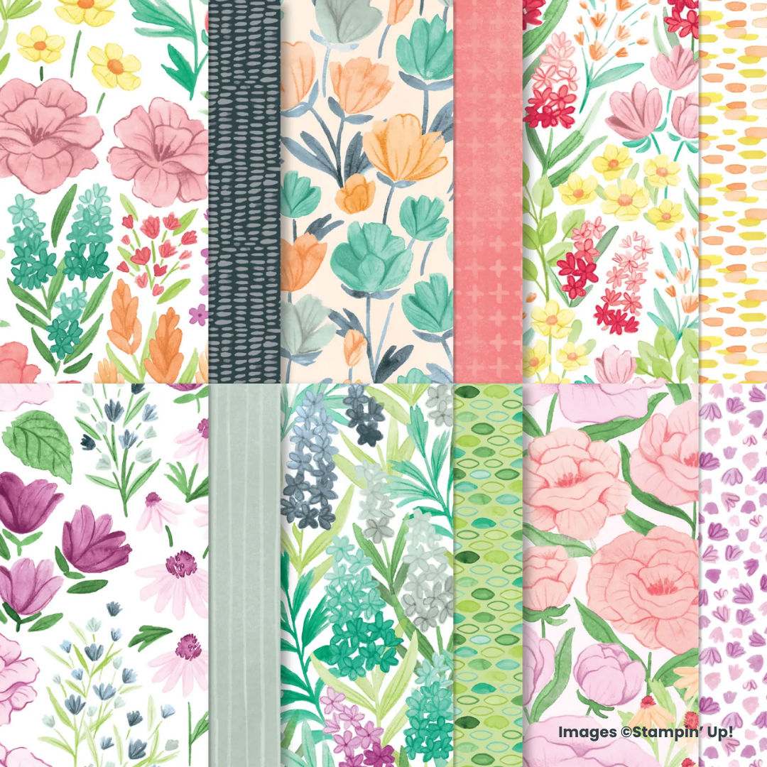 floral patterned papers