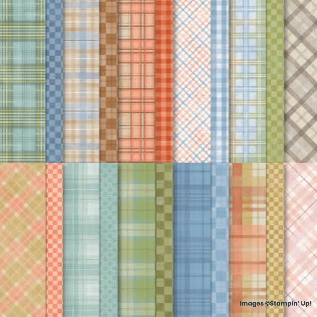 plaid pattern paper