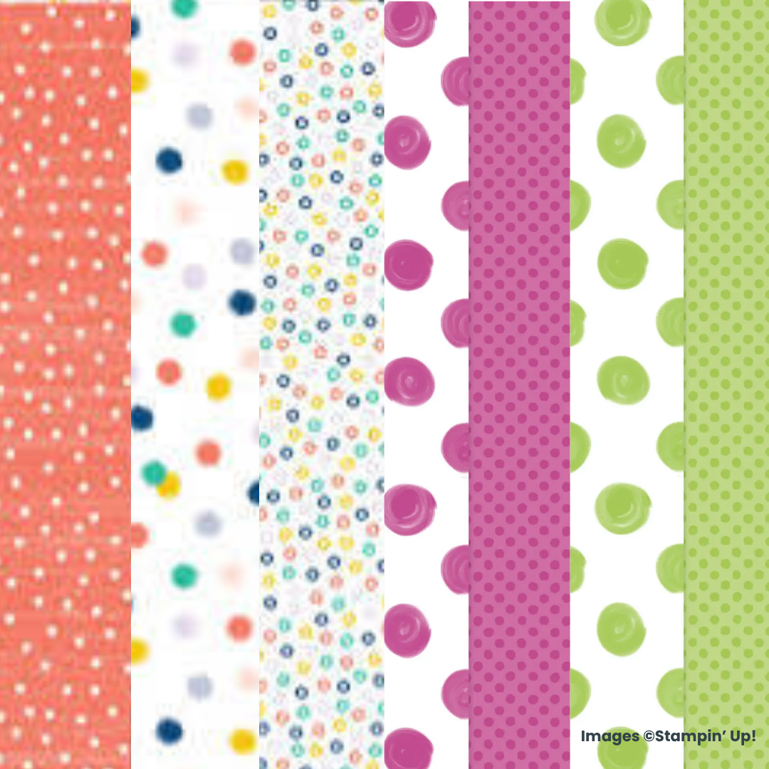 polka dot patterned paper