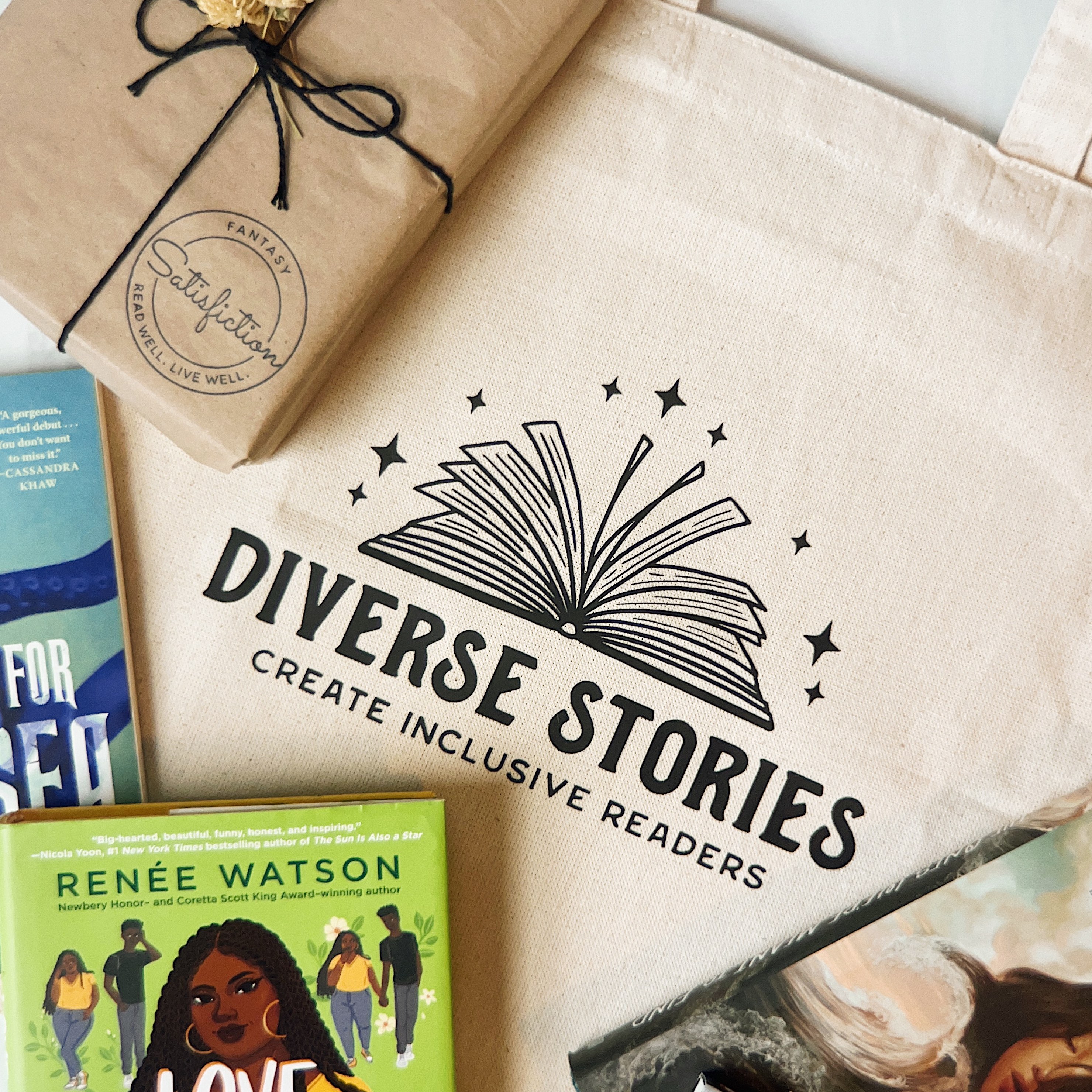 Curated book and self-care items