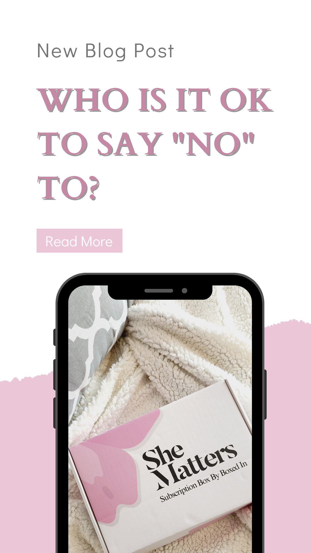 Who is it ok to say "No" to?