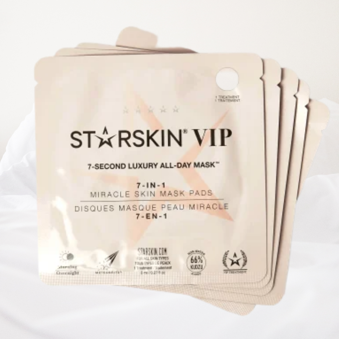 StarSkin VIP 7-in-1 Face Pads | Take Ten Box StarSkin VIP 7-in-1 Face Pads