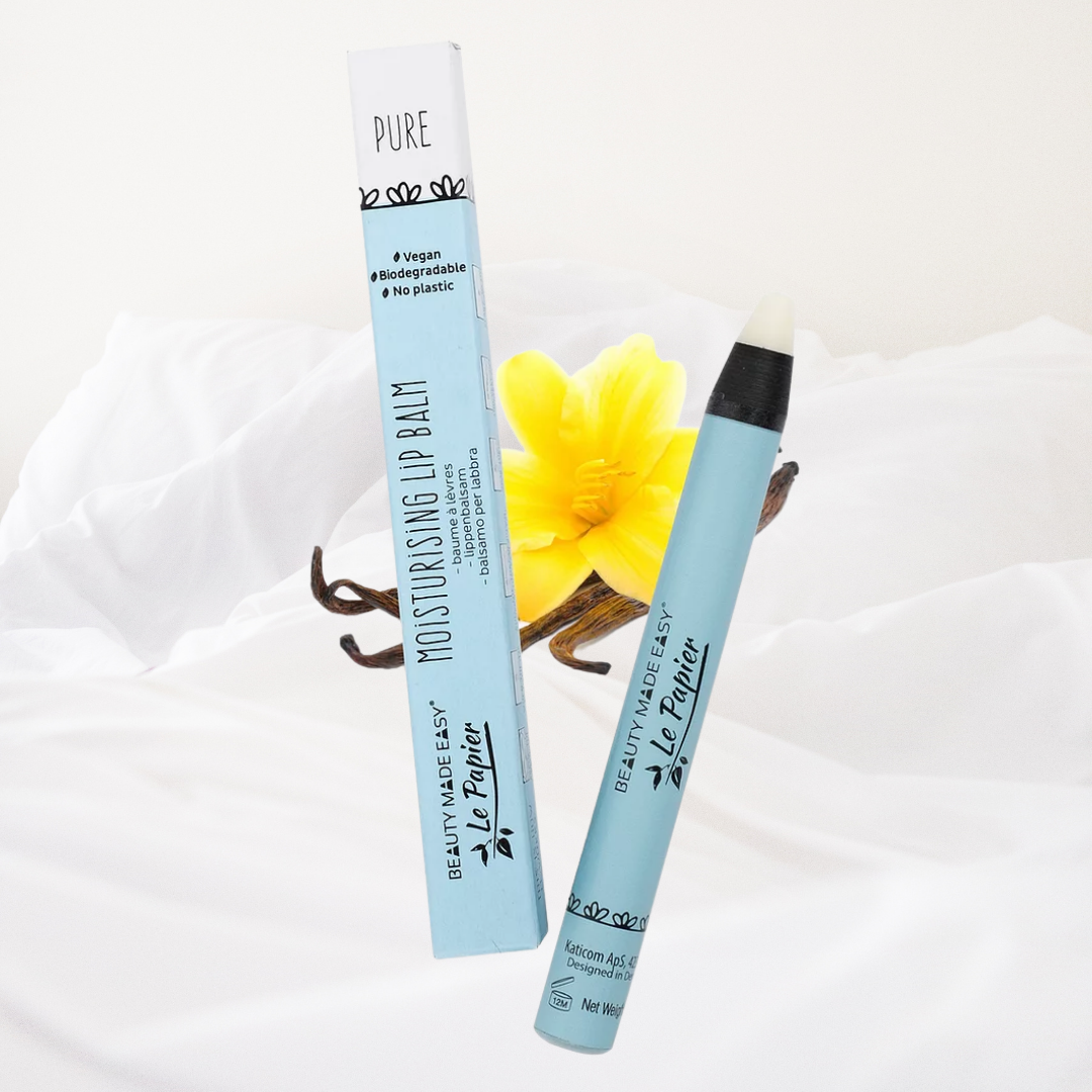 Le Papier Beauty Made Easy Moisturising Lip Balm Pure | Take Ten Box Le Papier Beauty Made Easy Moisturising Lip Balm Pure
