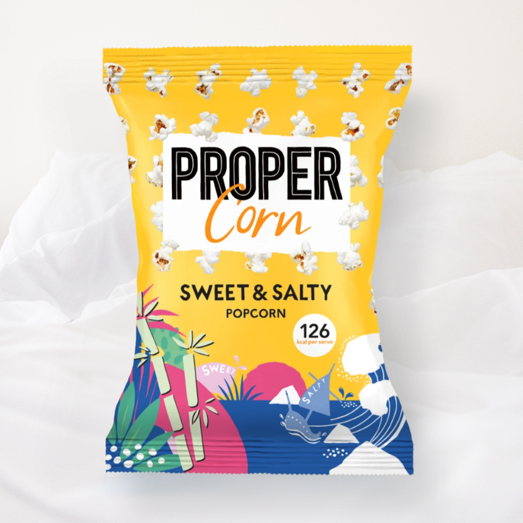 Proper Corn Sweet and Salty Popcorn | Pyjama Pamper Box | taketenbox.co.uk Proper Corn Sweet and Salty Popcorn