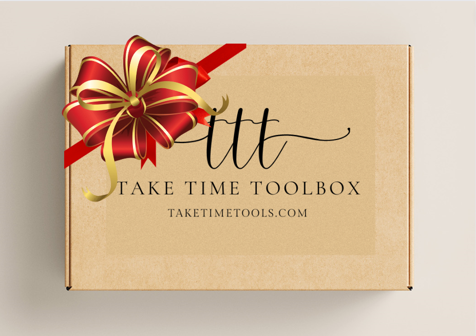 Introducing the Take Time Tools Holiday Gift Box: The Perfect Gift for Self-Care