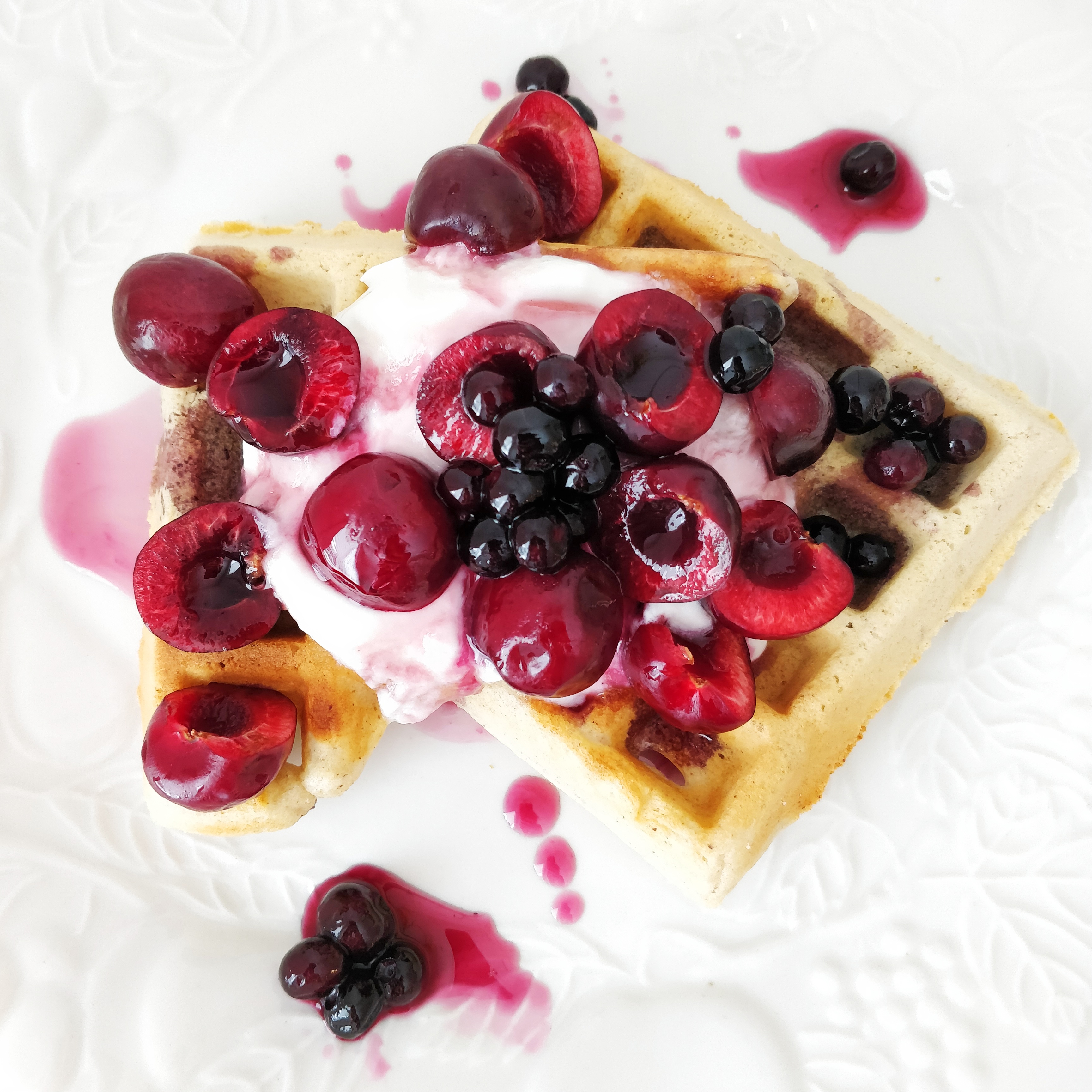 Oat Flour Waffles