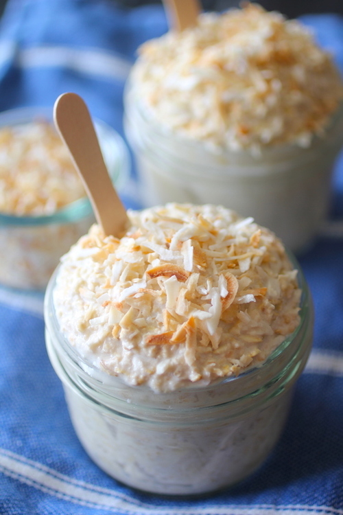Coconut Oatmeal Overnight Pudding