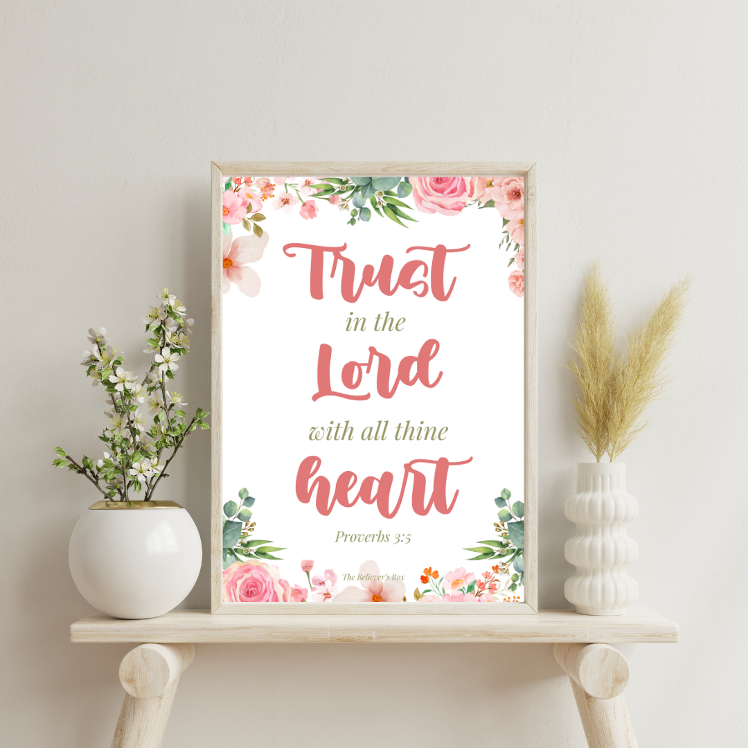 Free "Trust in the Lord" Print: A Beautiful Reminder of Faith