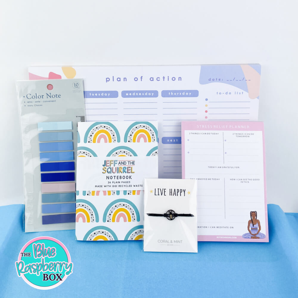 Letterbox friendly box of mindset stationery and self-care