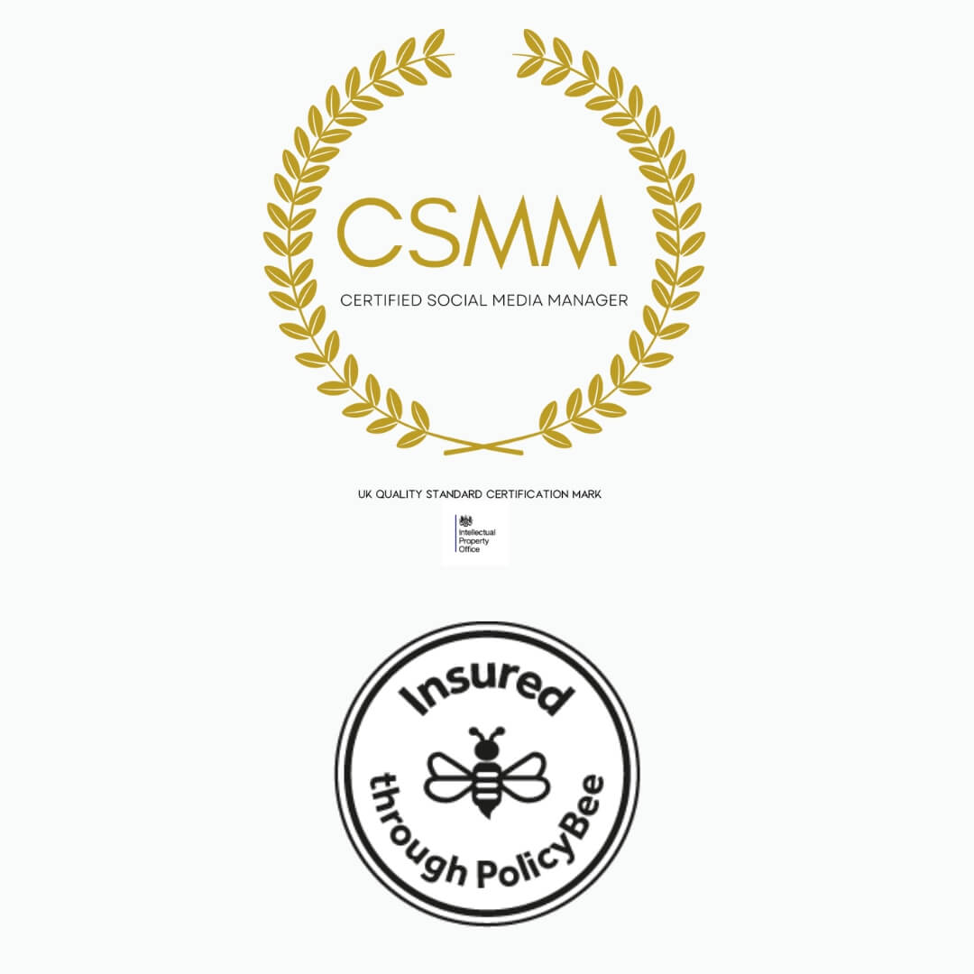 Certified Social Media Manager Trademark and Policy Bee Insurance Logo