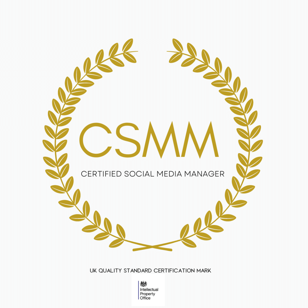 CSMM UK Trademark Logo for Certified Social Media Manager