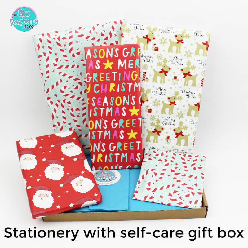 Stationery and self-care gift box 