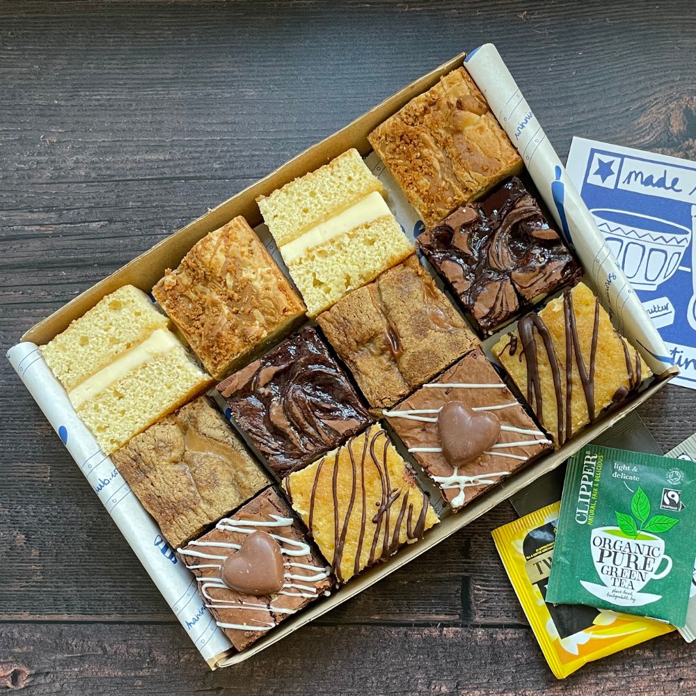 Beautifully packaged cakes from The Cake Tasting Club