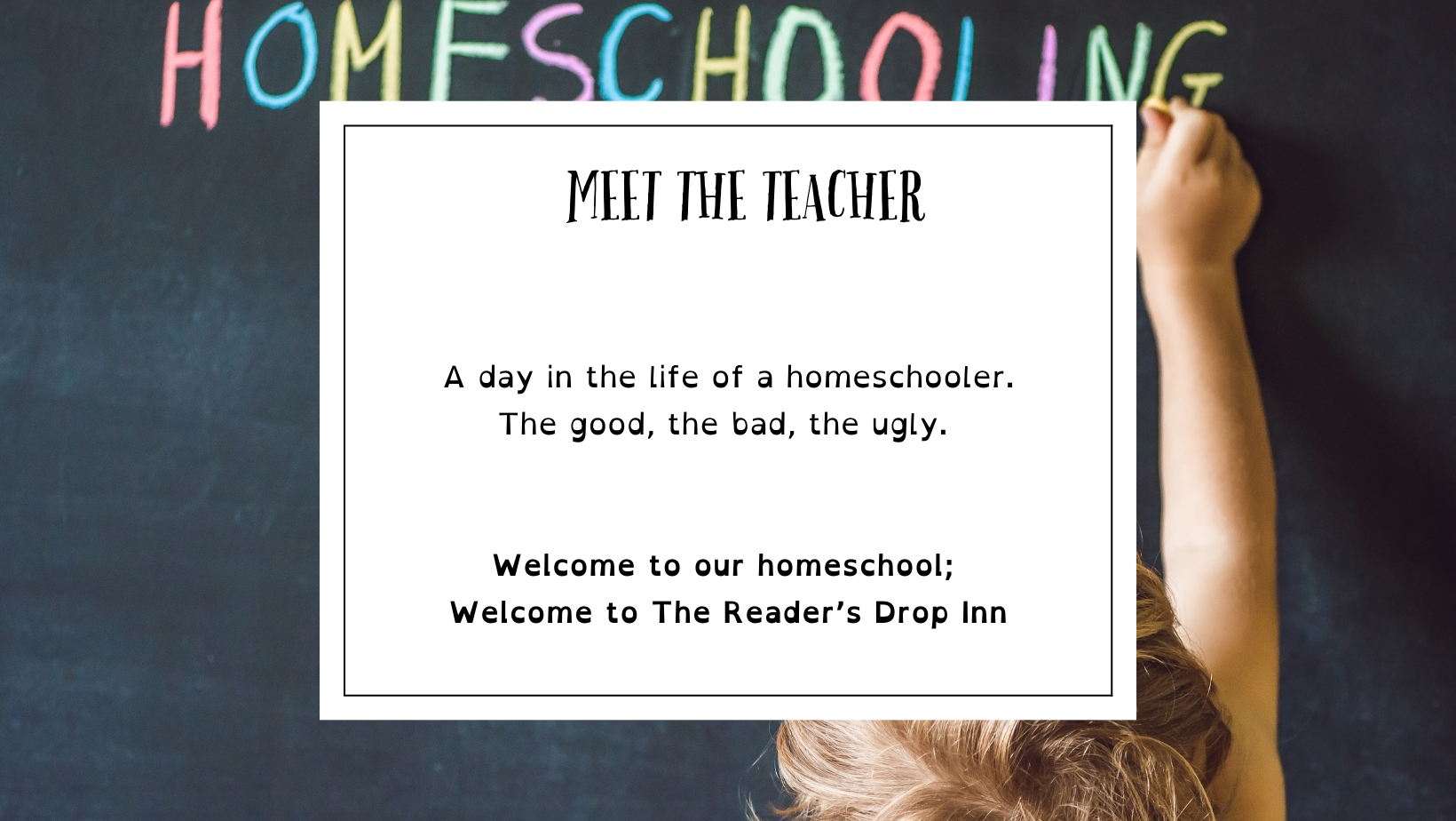 Meet the (homeschool) teacher