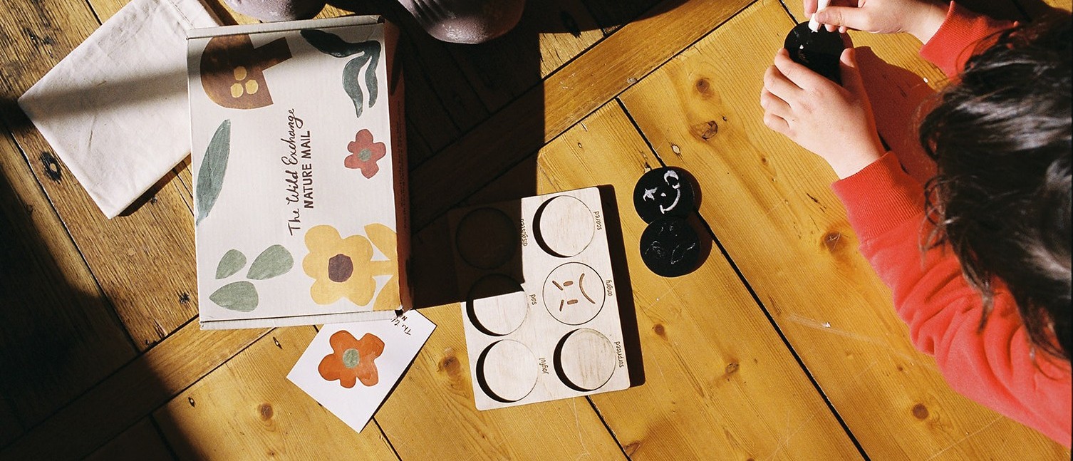 Nature Mail Box with child doing activities