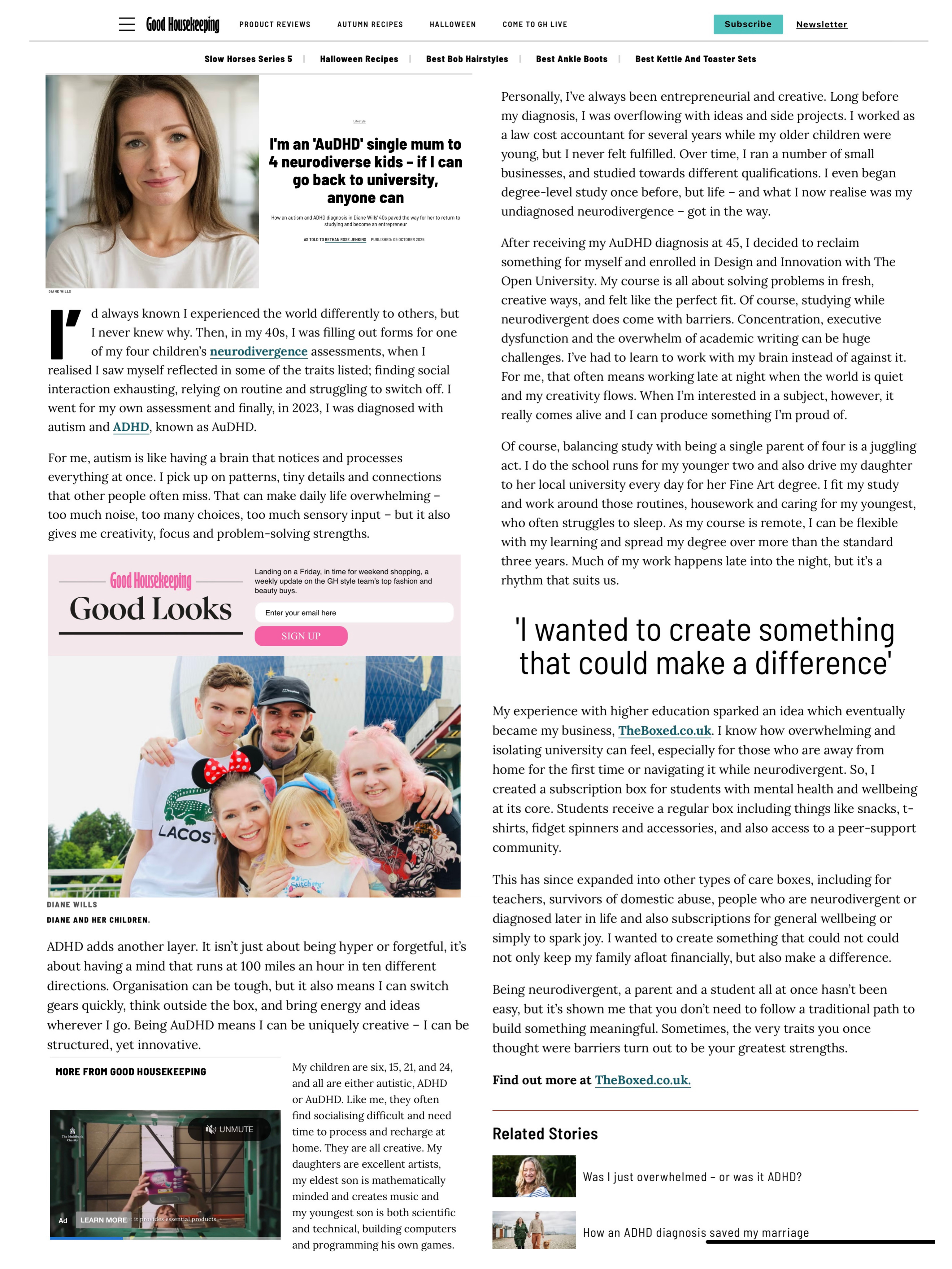 As featured in Good Housekeeping Magazine