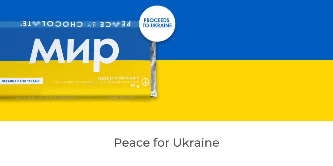 Peace for Ukraine with Peace by Chocolate