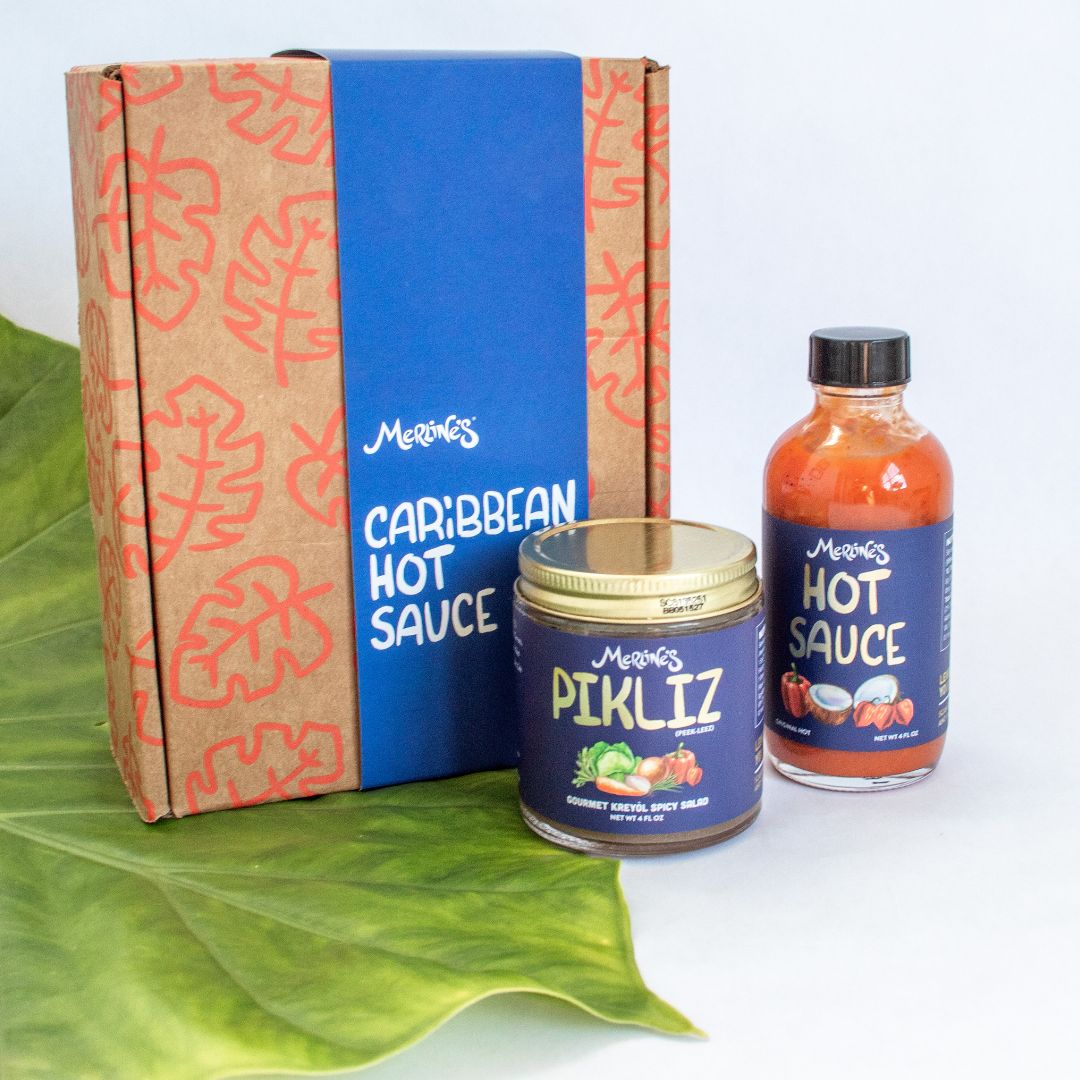 Pikliz and Hot Sauce - Retail $20 Merlene's Pikliz and Hot Sauce