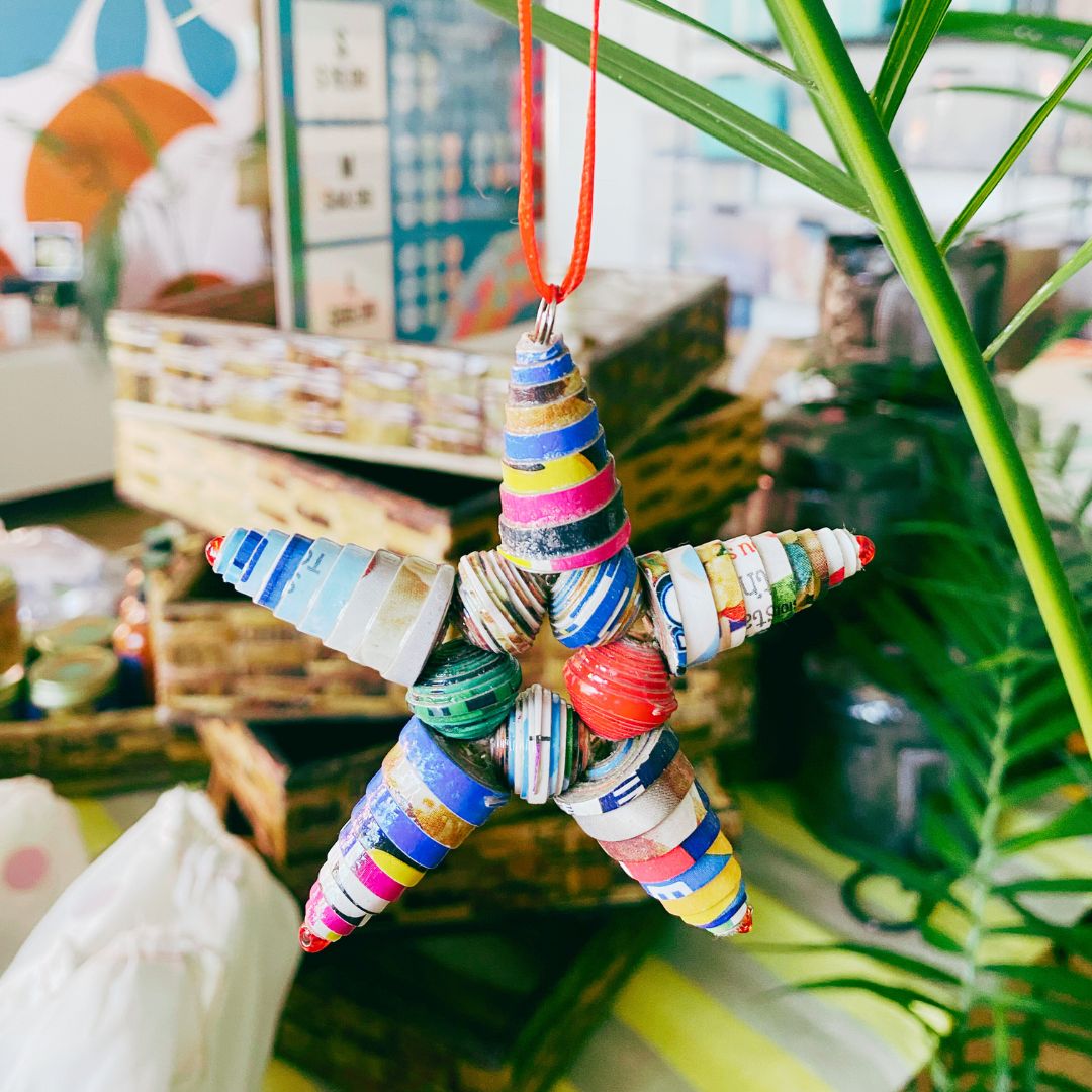 Cereal Box Star Ornament