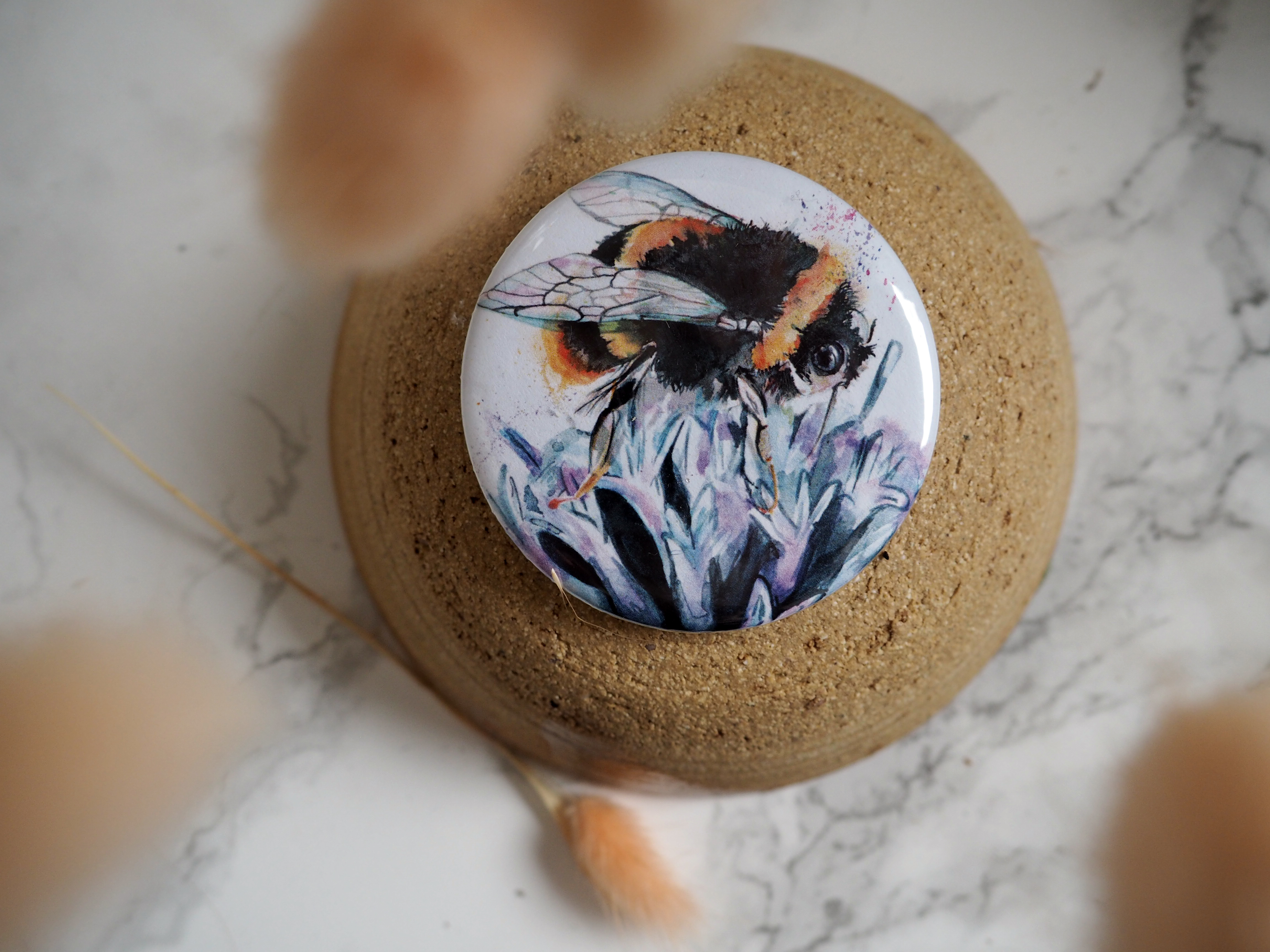 My Vegan Artisan Box Bee Pocket Mirror