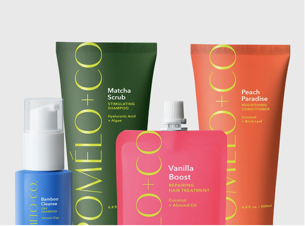 🌟 Pomélo+Co : Des soins capillaires naturels funs et colorés, aux parfums addictifs !🍊💇‍♀️