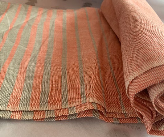 2905324432784-wax-and-wraps-fabric-handwoven-cotton-peach-grey-graded-stripes-3.jpg