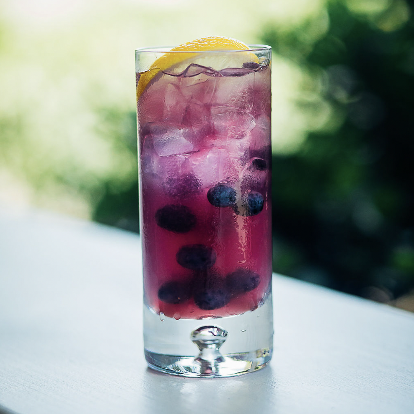 Our butterfly pea tea lemonade