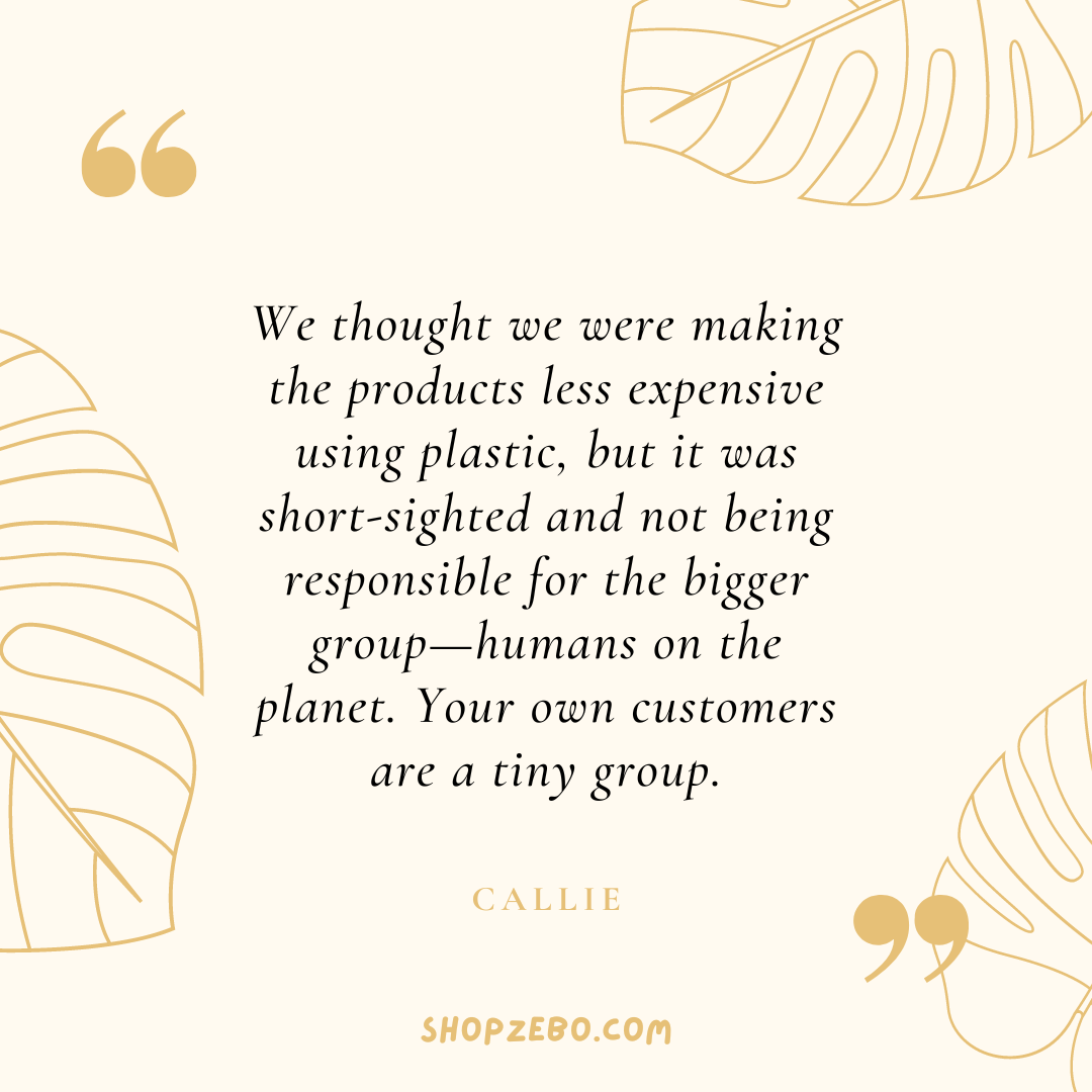 A quote about the zero waste lifestyle
